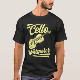 Cello Whisperer Instrument Cellist Speler Muzikant T-shirt