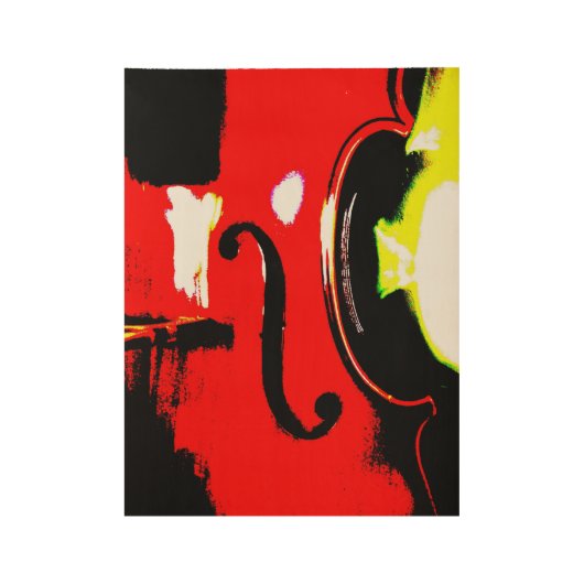 Cello Wood Poster (Voorkant)