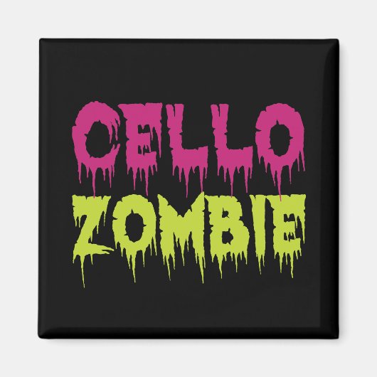 Cello Zombie Magneet (Voorkant)