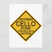 Cello-zone invoeren briefkaart (Voorkant)