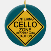 Cello-zone invoeren keramisch ornament (Achterkant)