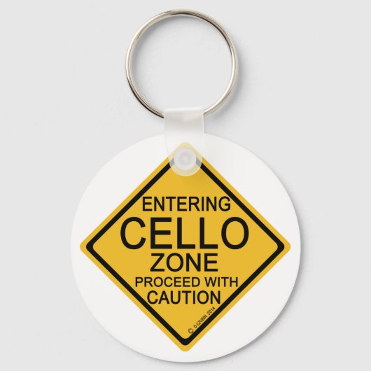 Cello-zone invoeren sleutelhanger (Voorkant)