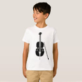 Cello - Zwart T-shirt (Voorkant volledig)