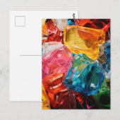 Cellofane edelstenen briefkaart (Voorkant / Achterkant)