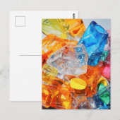 Cellofane edelstenen briefkaart (Voorkant / Achterkant)