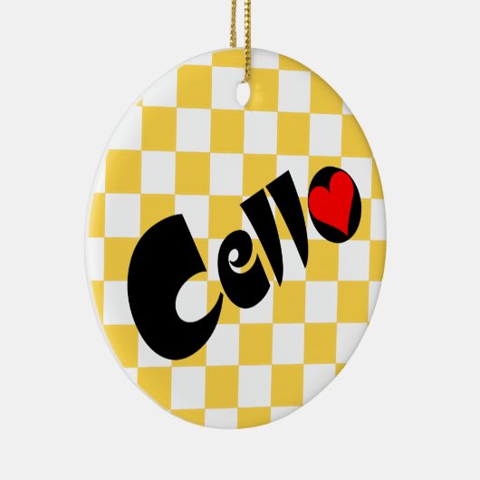 cellohart keramisch ornament (Rechts)