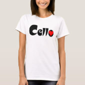cellohart t-shirt (Voorkant)