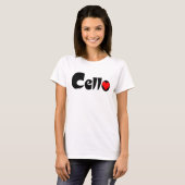 cellohart t-shirt (Voorkant volledig)