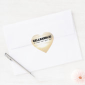 Celloholic Life Heart Sticker (Envelop)