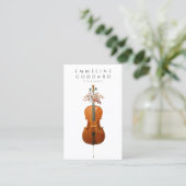 Cellomuziek Musicus Docent Visitekaartje (Staand voorkant)