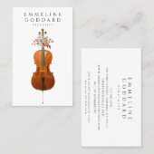 Cellomuziek Musicus Docent Visitekaartje (Voorkant / Achterkant)