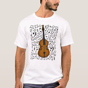 Cellomuzieknoten Cellist String Muziekdocent T-shirt