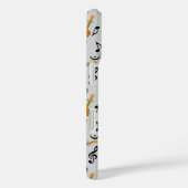 Cello's en zwarte Muzieknoten Case-Mate iPhone Case (Achterkant / Rechts)