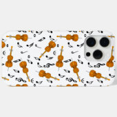 Cello's en zwarte Muzieknoten Case-Mate iPhone Case (Achterkant (horizontaal))