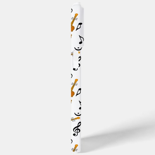 Cello's en zwarte Muzieknoten Case-Mate iPhone Case (Achterkant / Rechts)