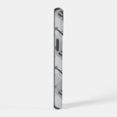 Cello's in een hoek Grijs iPhone 15 Case (Rechterkant)