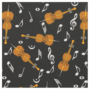 Cellos-Muzieknoten, patroon Stof