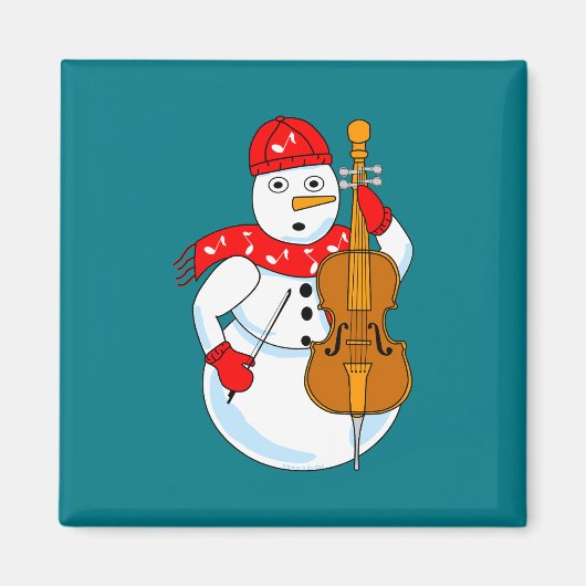 Cellosneeuwman Magneet (Voorkant)