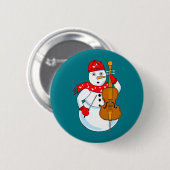 Cellosneeuwman Ronde Button 5,7 Cm (Voorkant /achterkant)