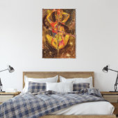 Cellosonatesdoek Abstract Schilderij Canvas Afdruk (Insitu (Slaapkamer))