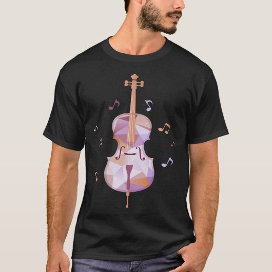 Cellospeler Blaas Capel Instrument T-shirt (Voorkant)