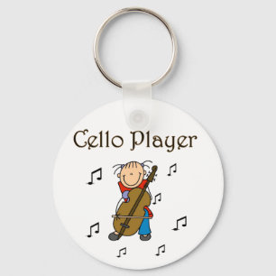 Cellospeler T-shirts en cadeaus Sleutelhanger