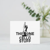 Cellostuff - Grappige Cello-muziek Briefkaart (Staand voorkant)