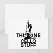 Cellostuff - Grappige Cello-muziek Briefkaart (Voorkant / Achterkant)