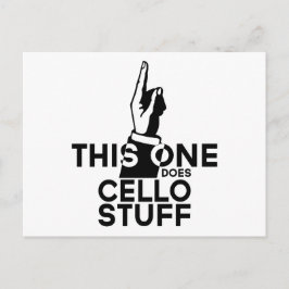 Cellostuff - Grappige Cello-muziek Briefkaart