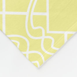 Cellozachte botergele traliedesign fleece deken
