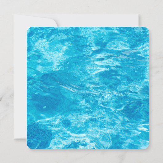 Cellphone Text 40th Birthday Pool Party Invitation Kaart (Achterkant)