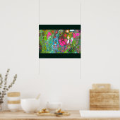 "Cells In Conflict", acrylic, abstract, expression Poster (Keuken)