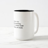 Cellulair niveau tweekleurige koffiemok (Voorkant rechts)