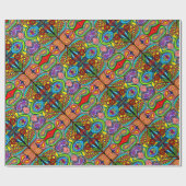 Cellular Art Wrapping Paper Cadeaupapier (Vlak)