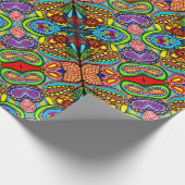 Cellular Art Wrapping Paper Cadeaupapier (Hoek)