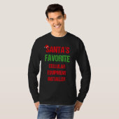Cellular Equipment Installer Funny Pajama Christma T-shirt (Voorkant volledig)