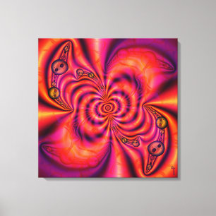 Cellular Spiral Wrapped Canvas Afdruk