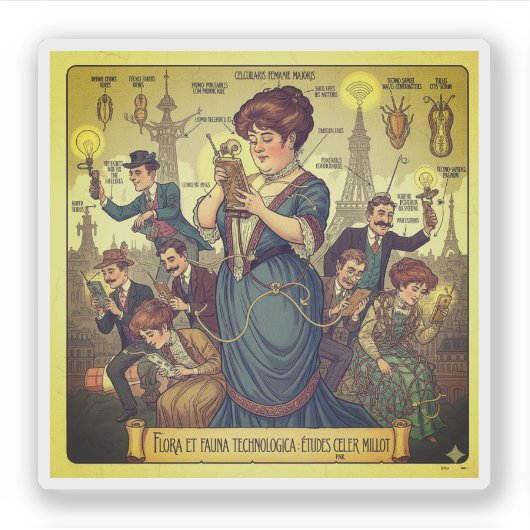 Cellularis Portabilis - Fauna Technologica Sticker (Voorkant)