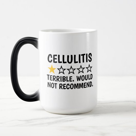 Cellulitis , Cellulitis Skin Disease Gifts, Funny Magische Mok (Links)