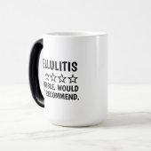 Cellulitis , Cellulitis Skin Disease Gifts, Funny Magische Mok (Voorkant links)