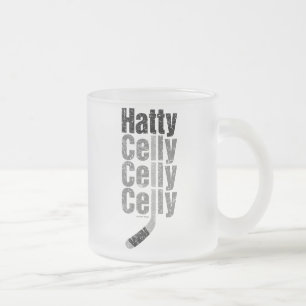 Celly Celly (Hockey) Frosted Glass Coffee Mu Matglas Koffiemok