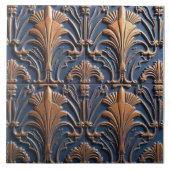 Celosia Argenta in koper Tegeltje (Voorkant)