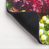 Celosia Marigold Petunia Flower Patch Mousepad Muismat (Hoek)