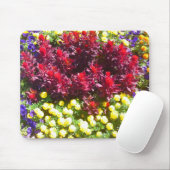 Celosia Marigold Petunia Flower Patch Mousepad Muismat (Met muis)