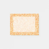 Celosia Oranje Scrollwork Grafisch Ontwerp Post-it® Notes (Voorkant)