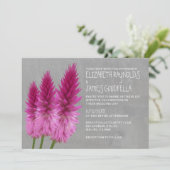 Celosia Wedding Invitations Kaart (Staand voorkant)