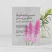 celosia Wedding Invitations Kaart (Staand voorkant)