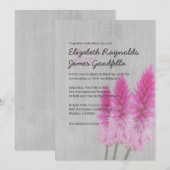 celosia Wedding Invitations Kaart (Voorkant / Achterkant)