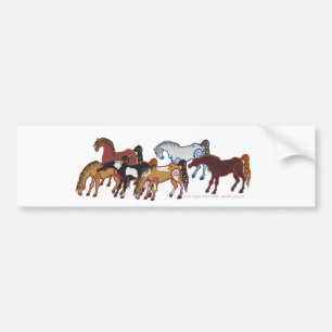 celpaard bumpersticker