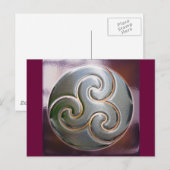 celronde in reliëf briefkaart (Voorkant / Achterkant)